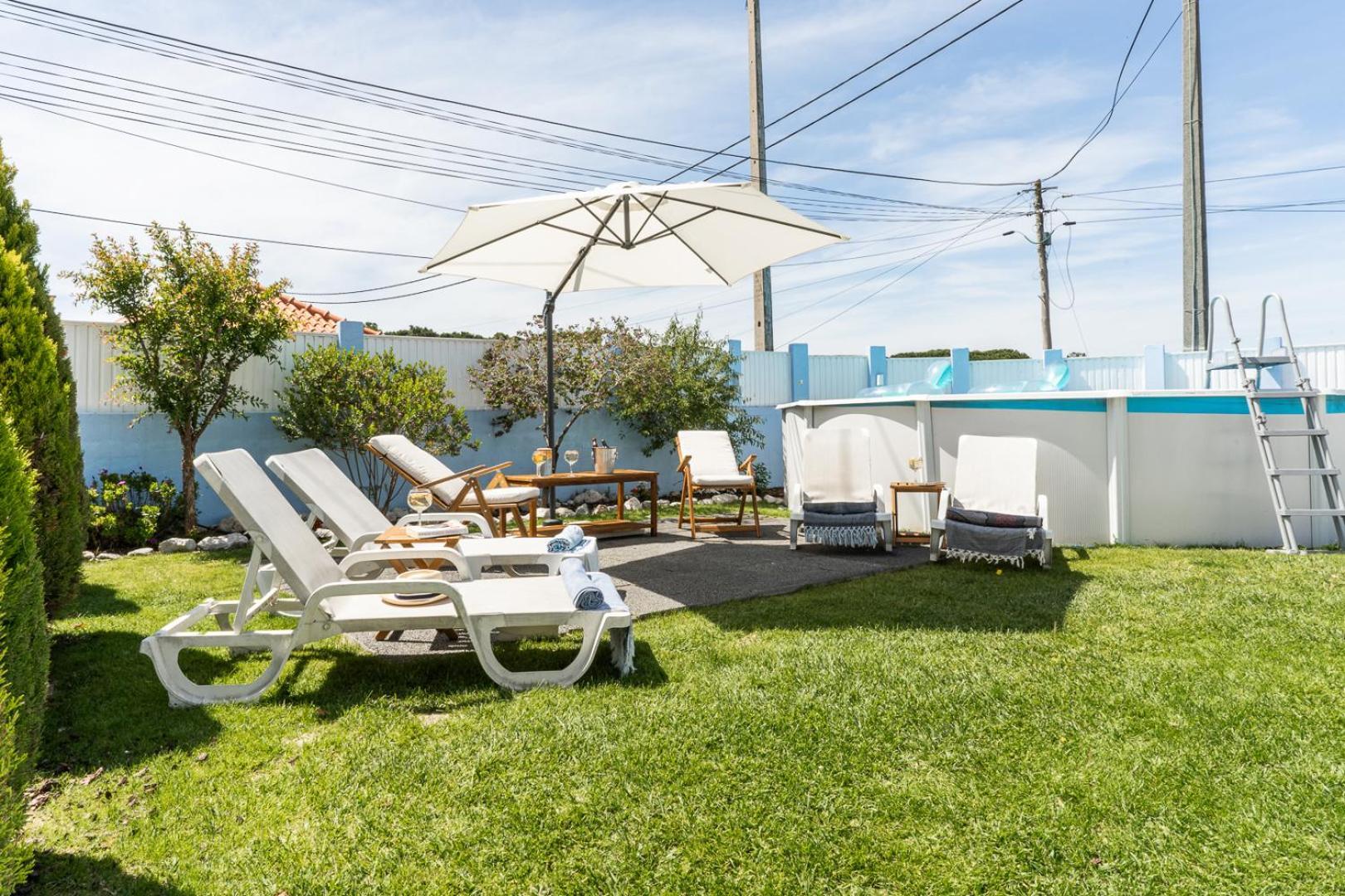 Moradia Familiar Piscina 5Min Praia By Host-Point Charneca  Bagian luar foto