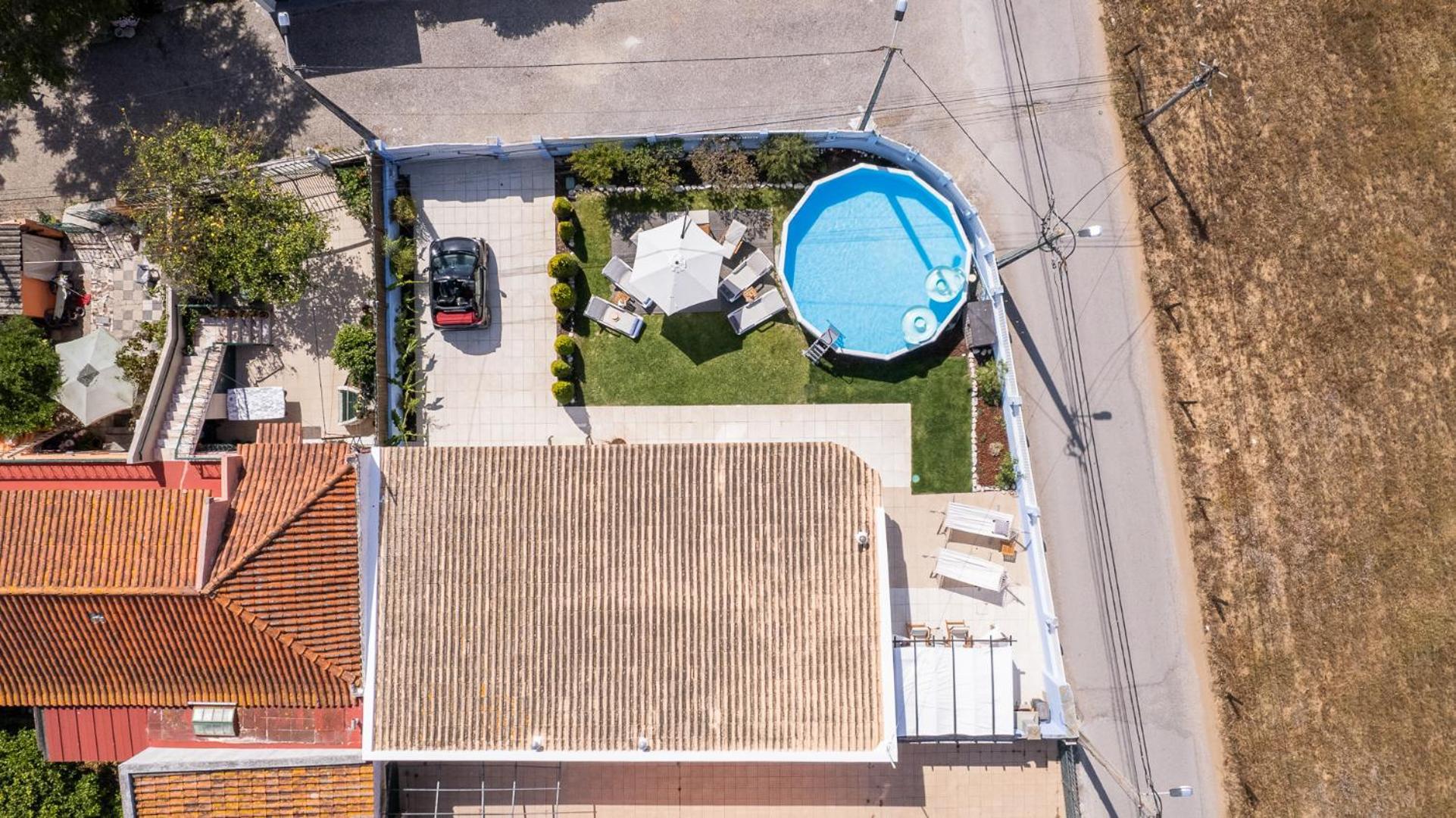 Moradia Familiar Piscina 5Min Praia By Host-Point Charneca  Bagian luar foto